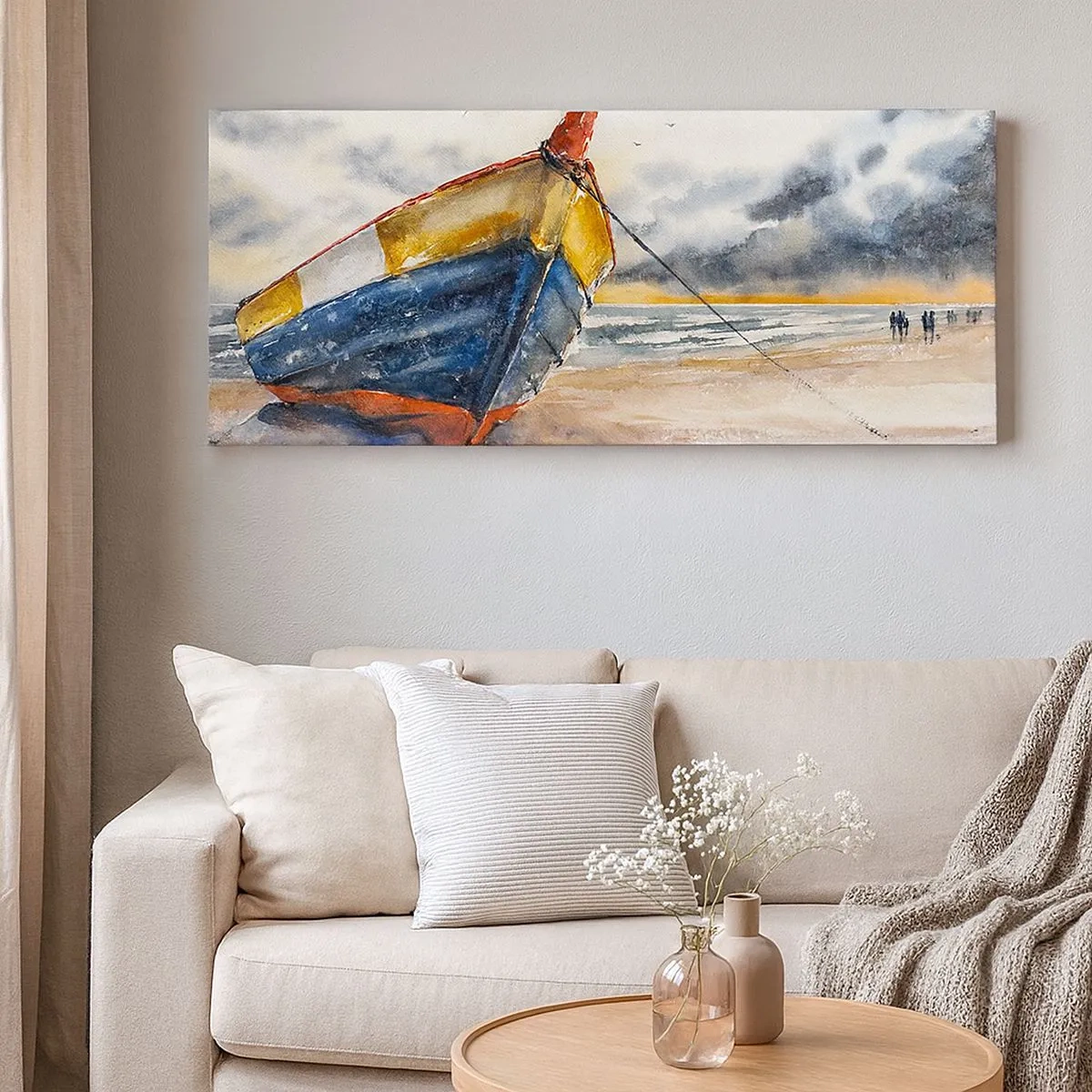 Canvas picture - Rest On the Shore - 100x40 cm
