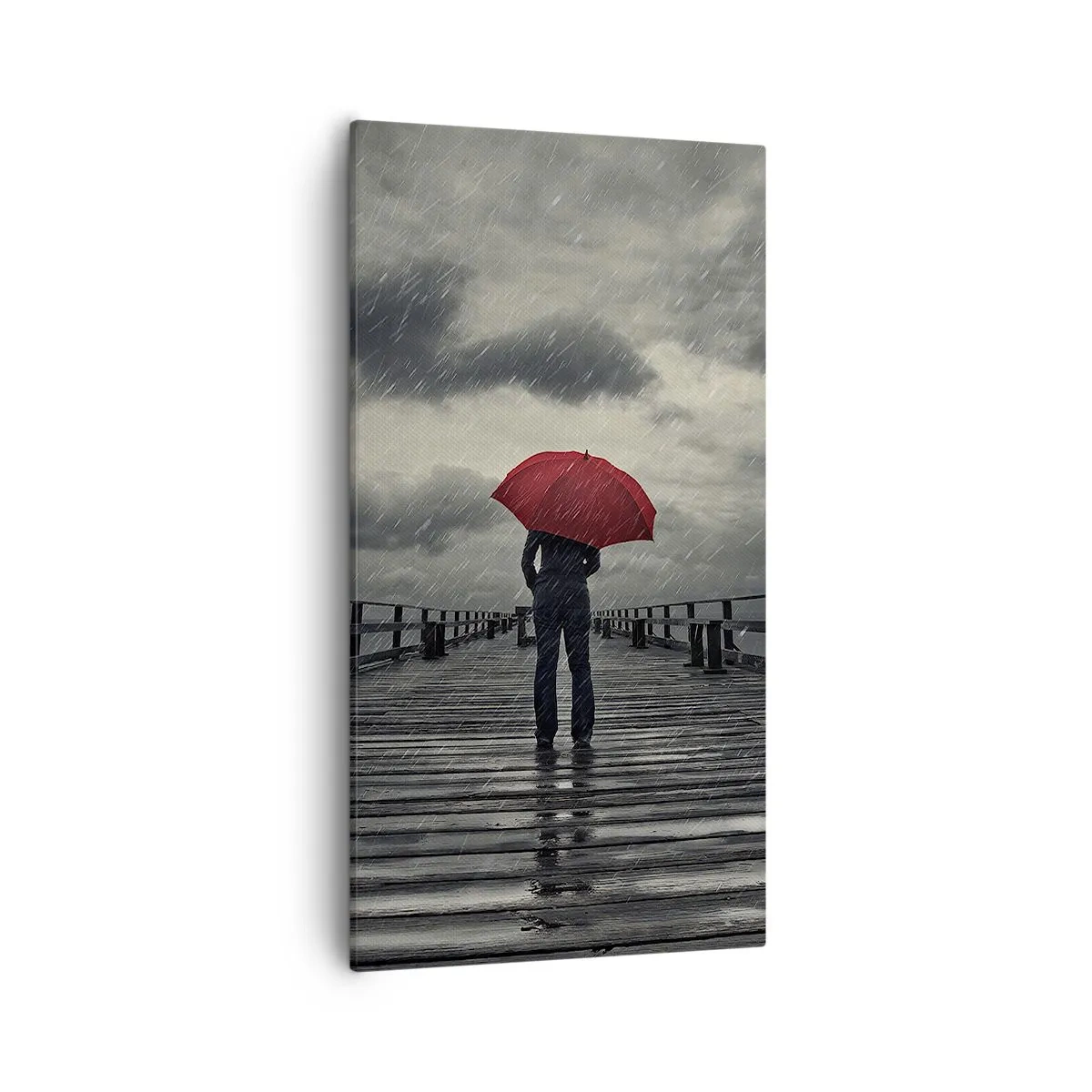 Canvas picture - Don't Mind the Rain - 55x100 cm