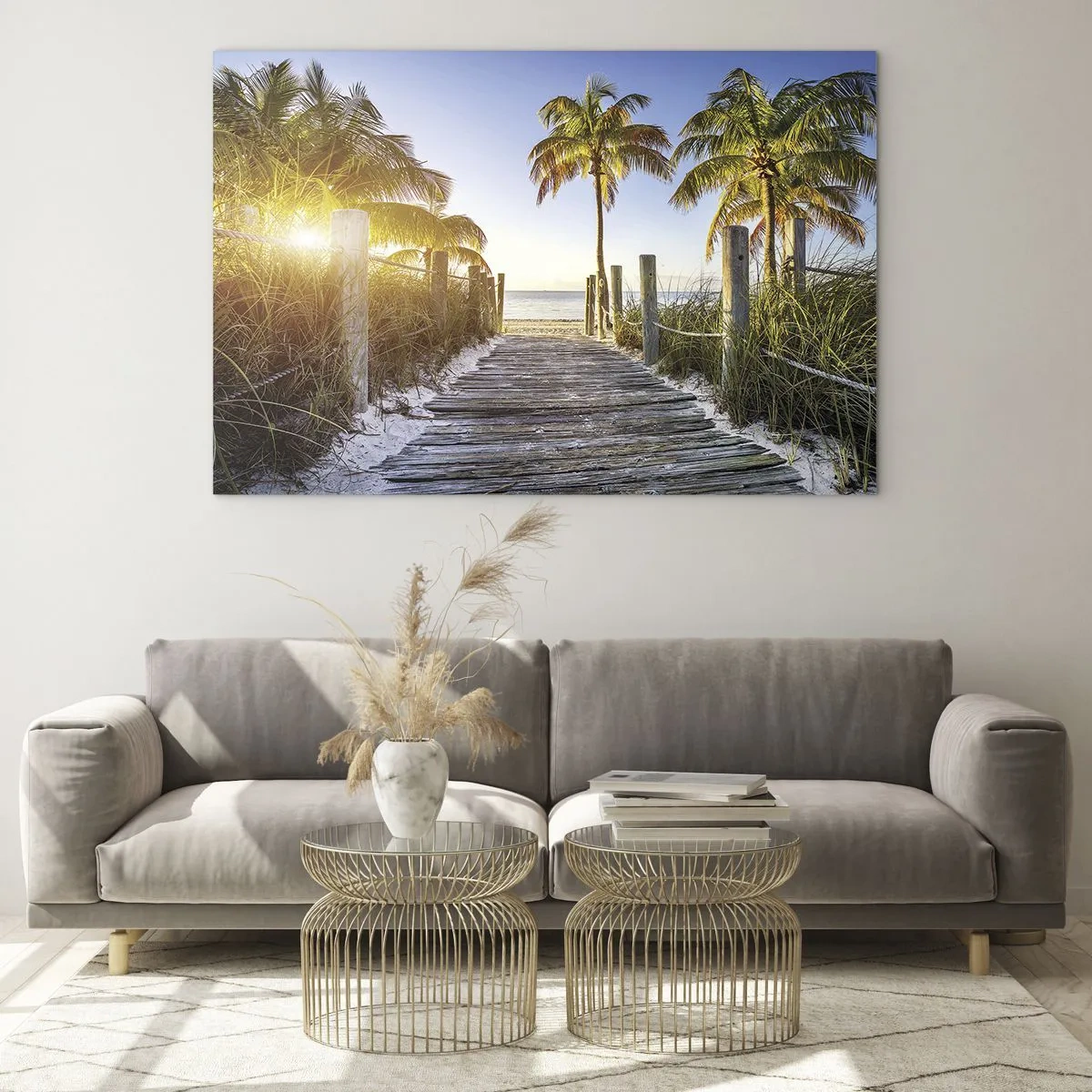 Glass picture - Straight to Paradise - 100x70 cm