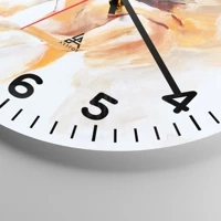 Clock face with numbers