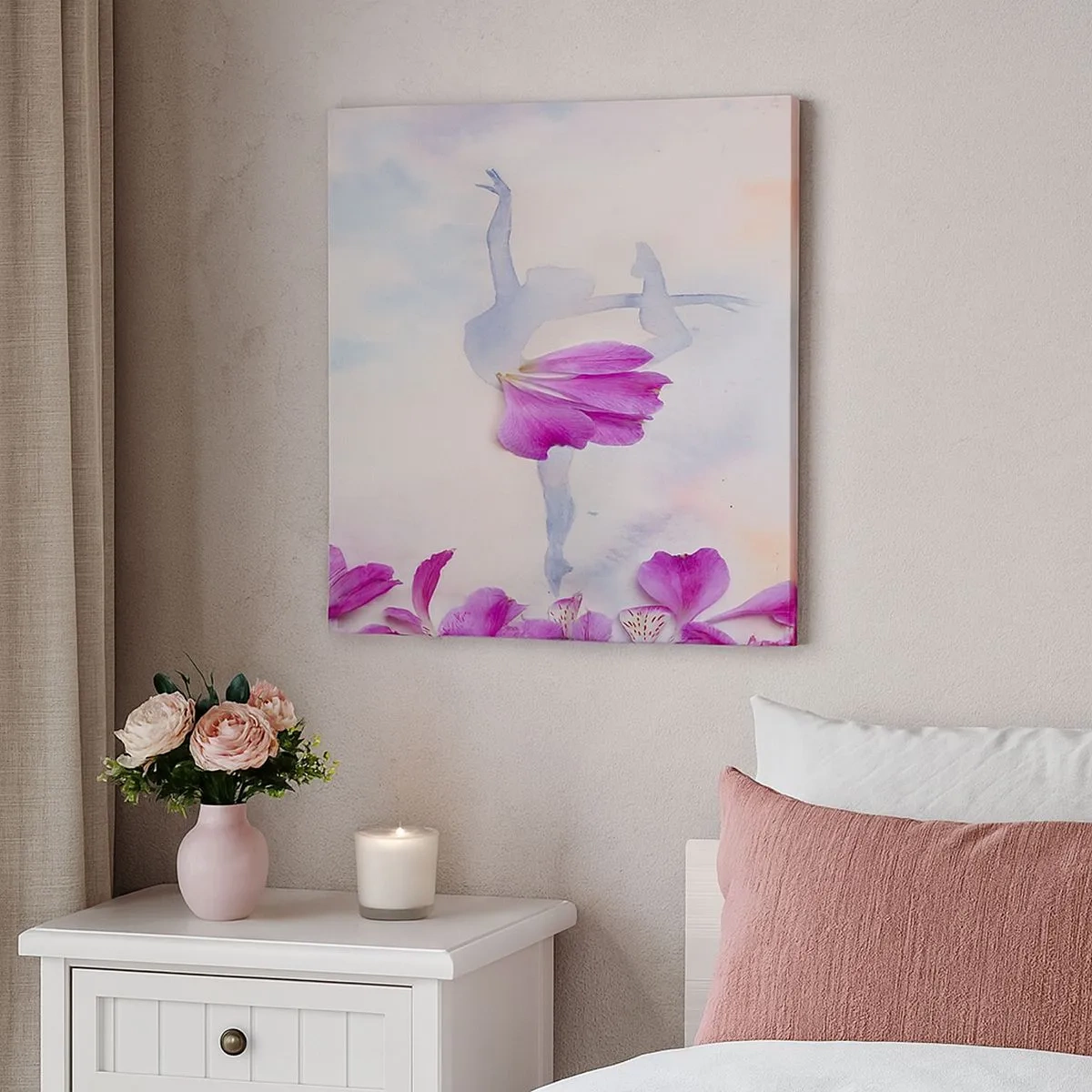 Canvas picture - Delicate Like a Flower - 30x30 cm