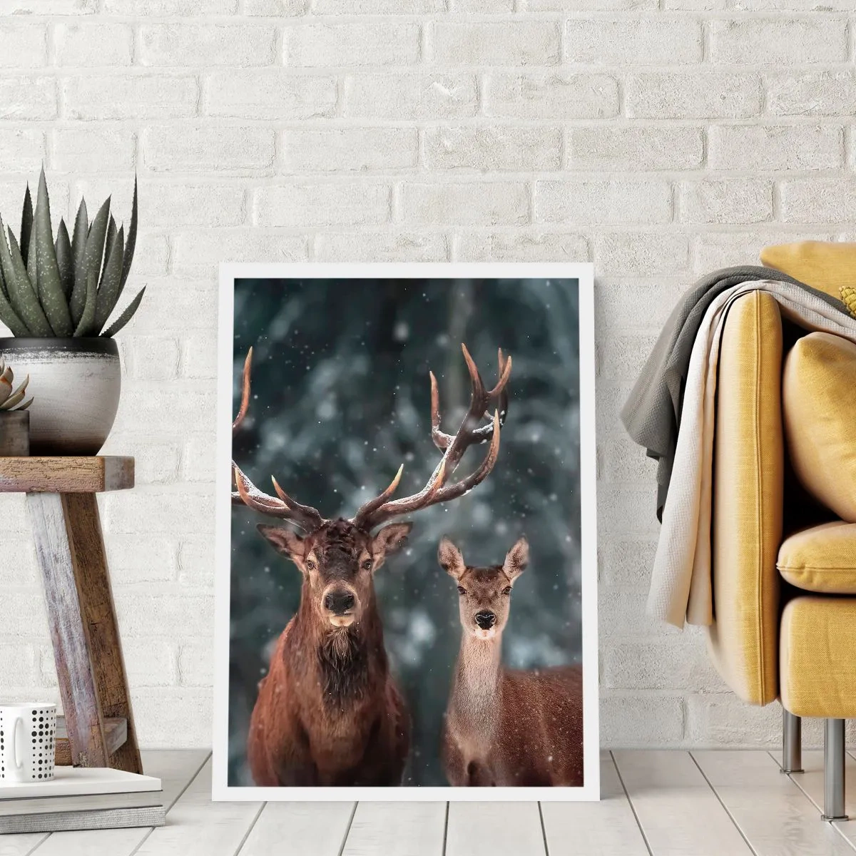 Poster - Master of the Forest with His Wife - 30x40 cm