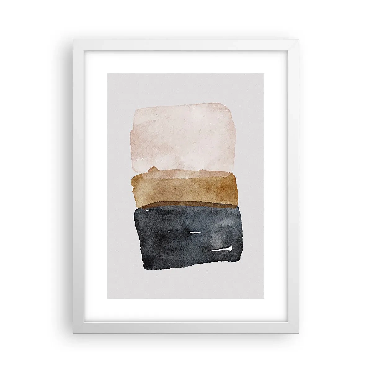 Poster in white frmae - Composition of the Colours of the Soil - 30x40 cm