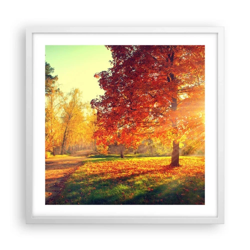 Poster in white frmae - Ginger Is Beautiful - 50x50 cm