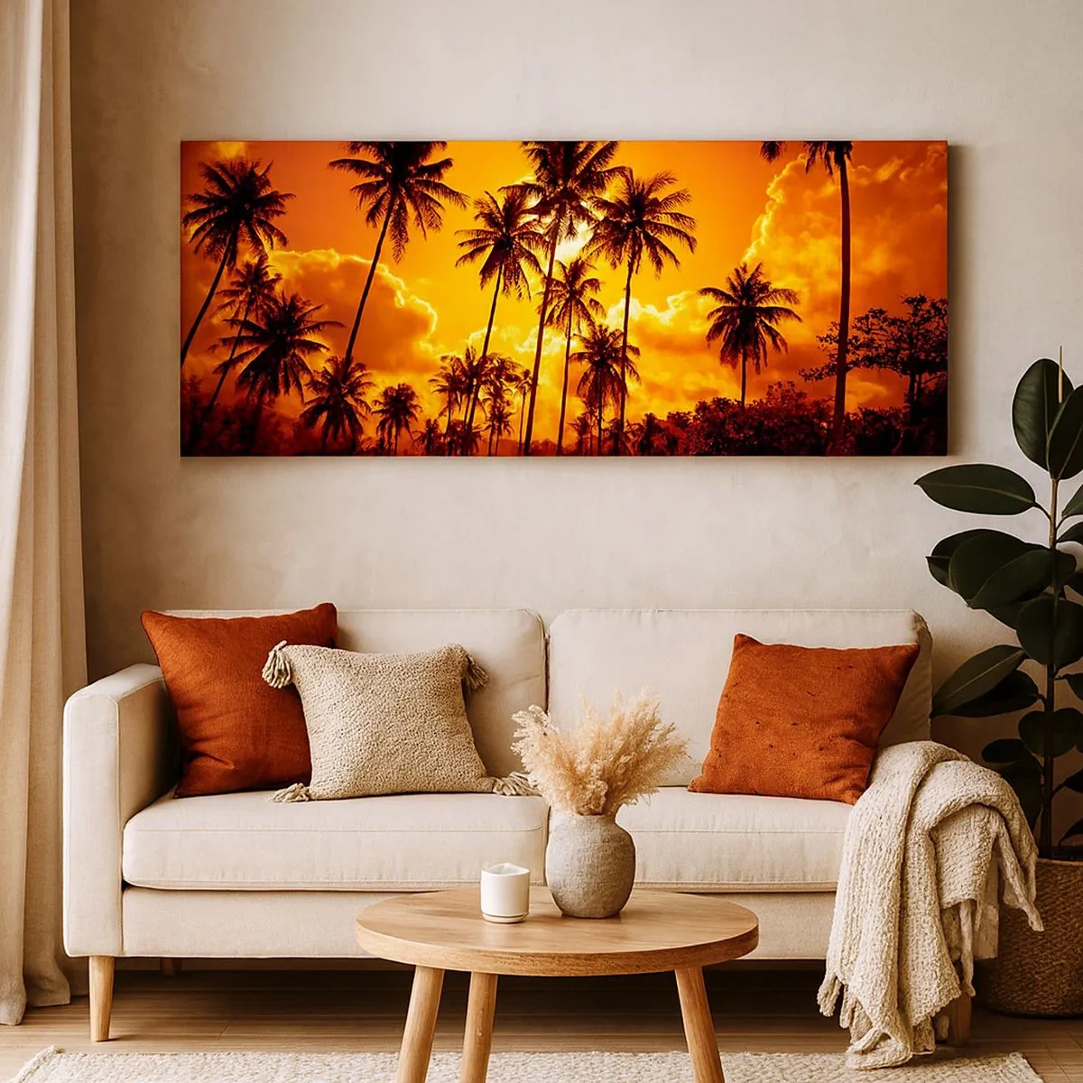 Canvas picture - Blazing Sun - 100x40 cm