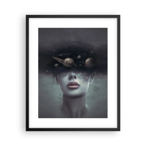 Poster in black frame - And Planets are Revolving… - 40x50 cm
