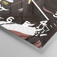 Clock face with numbers