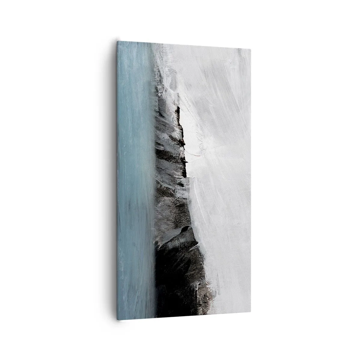 Canvas picture - Water-Earth: Clash of Elements - 65x120 cm