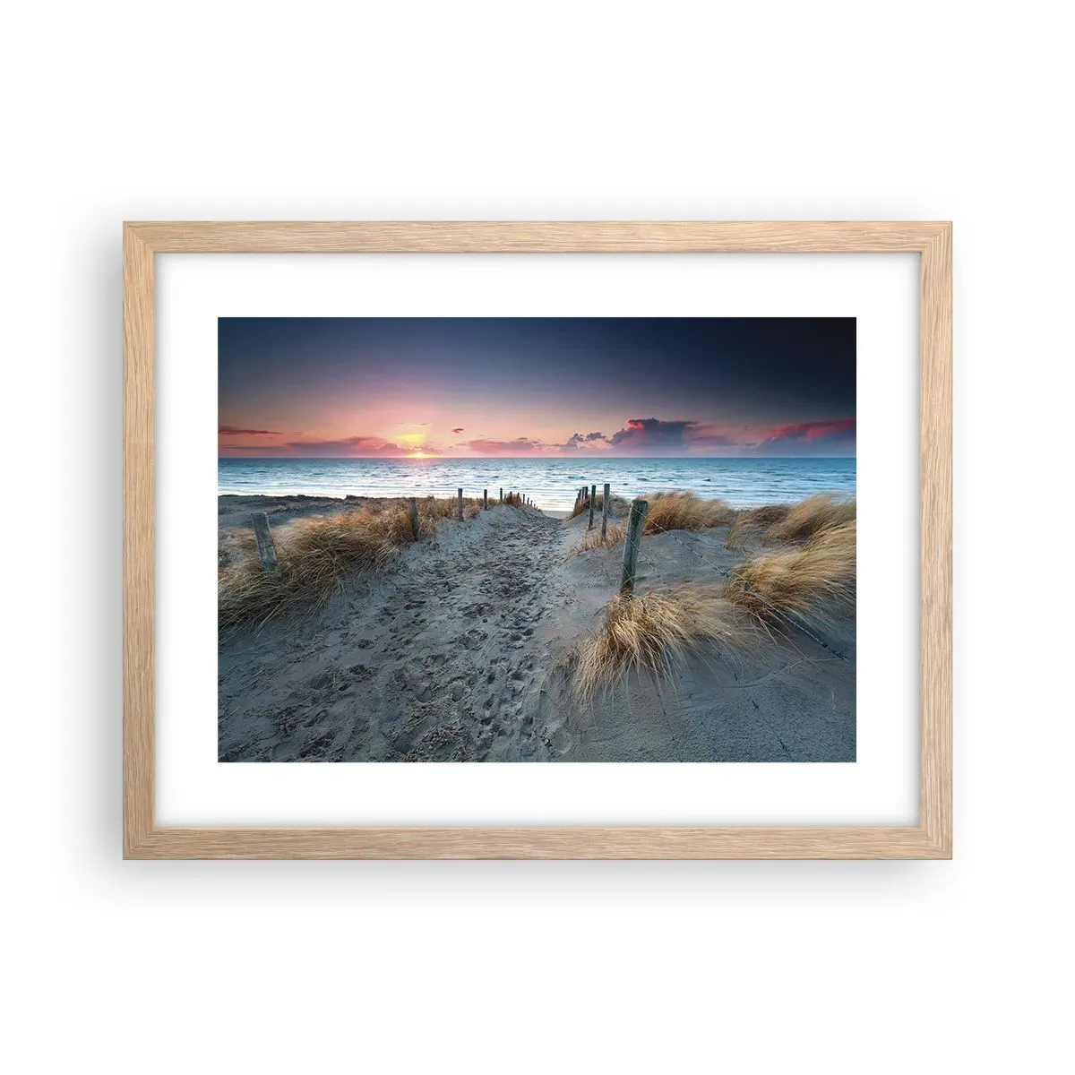 Poster in light oak frame - You Have Spilled a Rainbow of Sparkles… - 40x30 cm