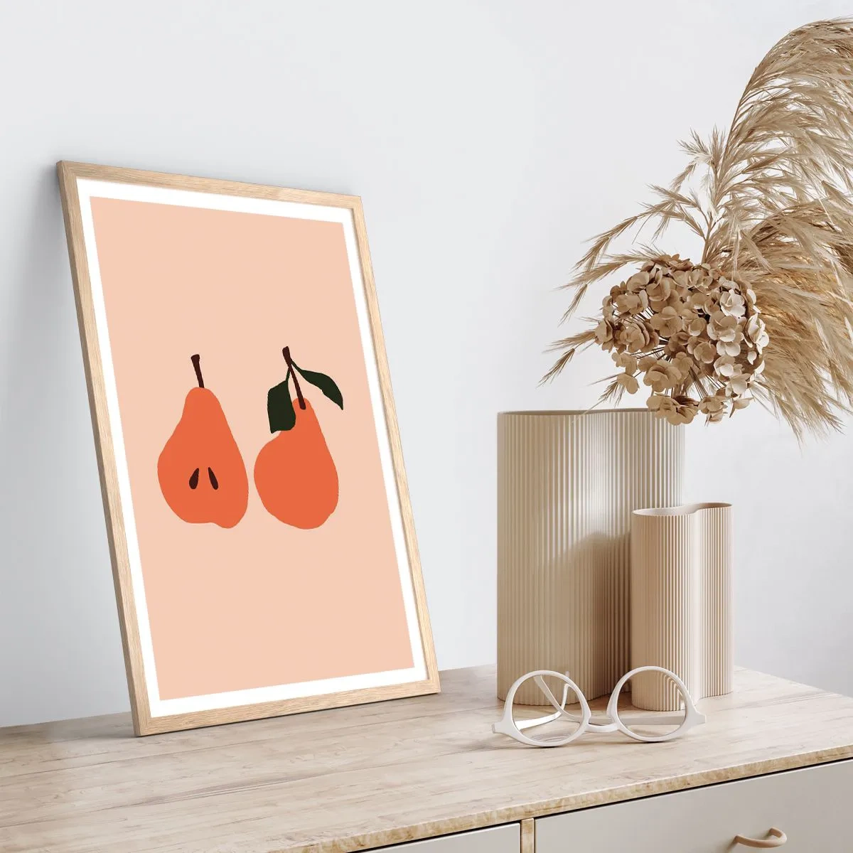 Poster in light oak frame - Overly Sweet - 61x91 cm