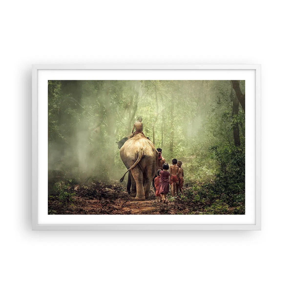 Poster in white frmae - New Jungle Book - 70x50 cm