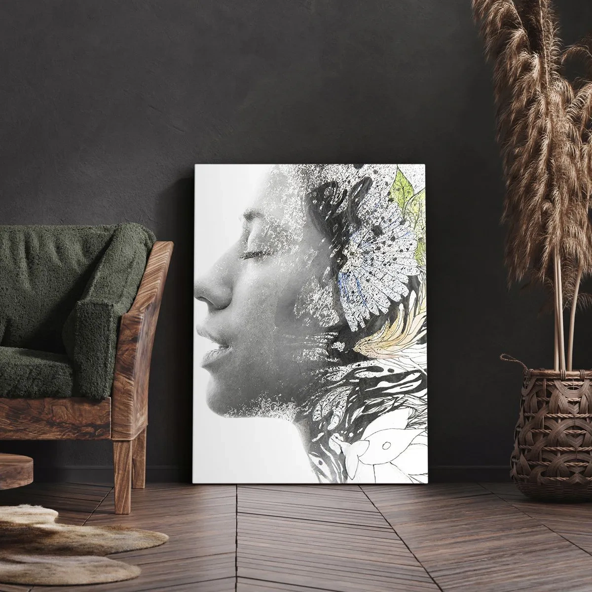 Canvas picture - Immersed in Nature - 65x120 cm