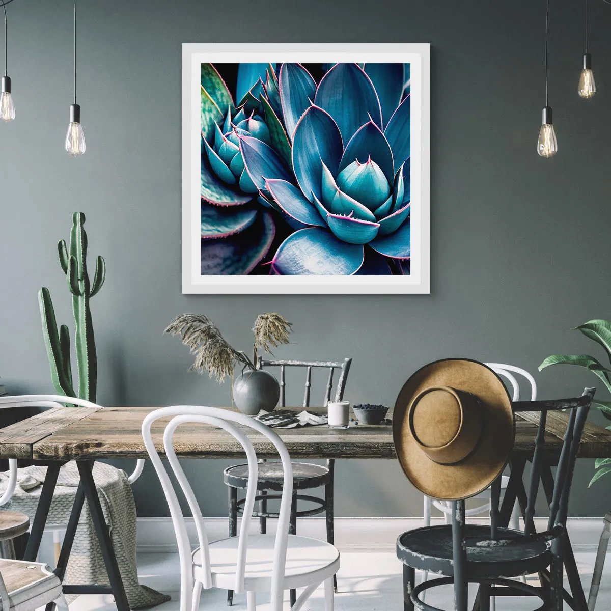 Poster in white frmae - Vital Strength - 50x50 cm