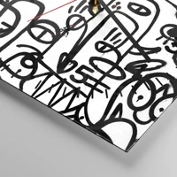 Clock face with numbers