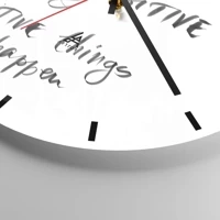 Clock face with lines