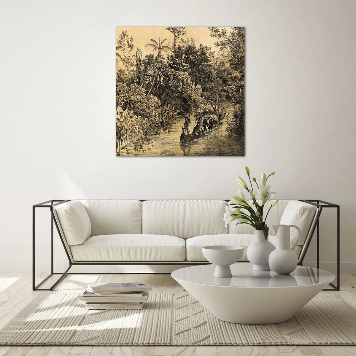 Glass picture - Journey to the Spring - 40x40 cm