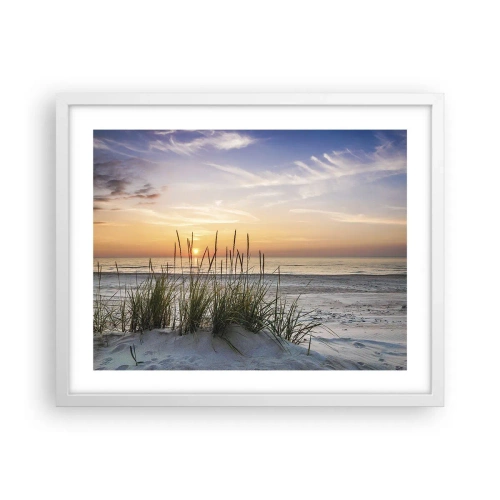 Poster in white frmae - Look, Think, Feel - 50x40 cm