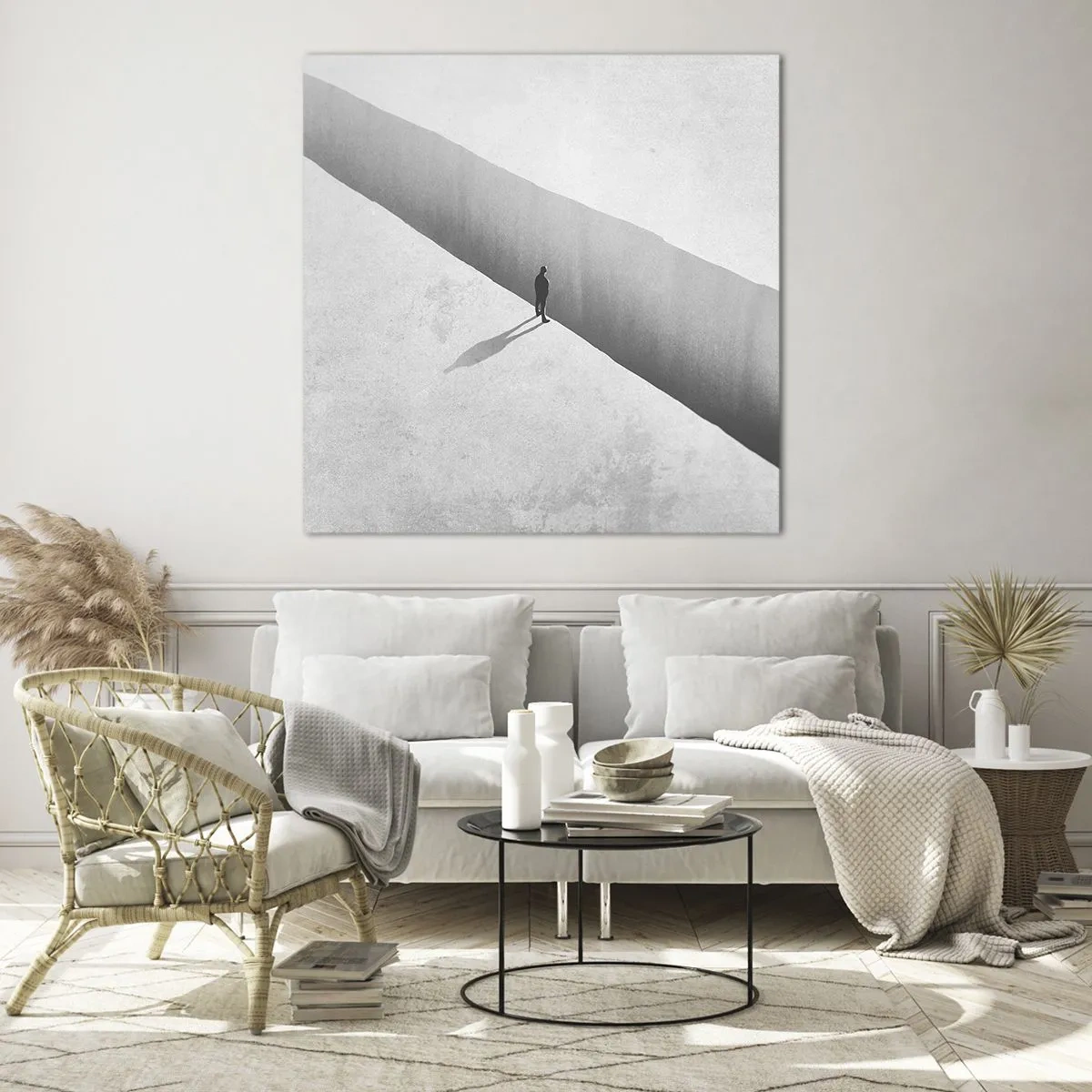 Glass picture - Clear Goal - 60x60 cm