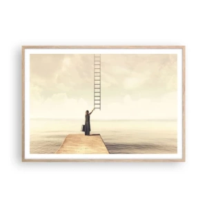 Poster in light oak frame - Magical Trip - 100x70 cm