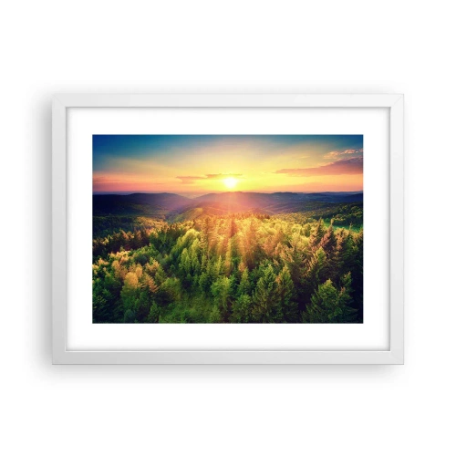 Poster in white frmae - Peaks and Summits - 40x30 cm