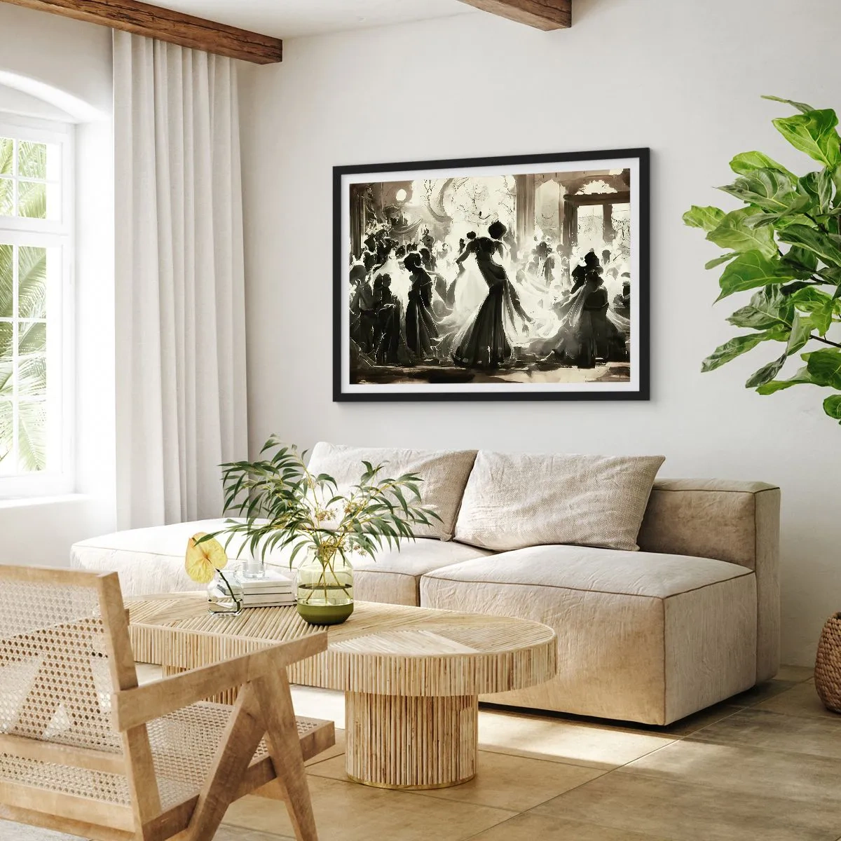 Poster in black frame - Big Masquerade - 40x30 cm