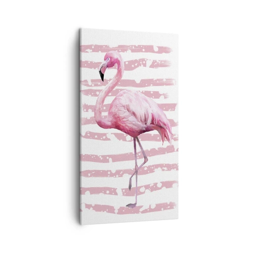 Canvas picture - With Dignity but in Pink - 45x80 cm
