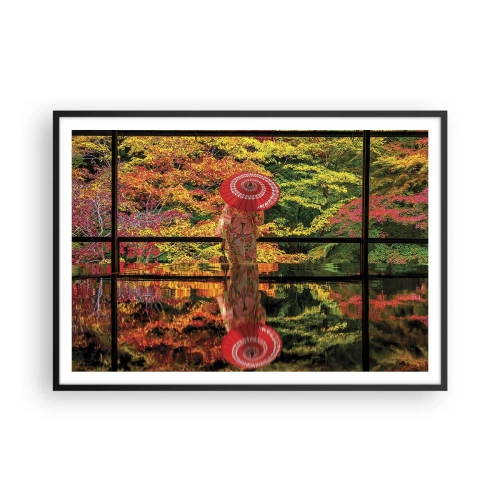 Poster in black frame - In a Temple of Nature - 100x70 cm