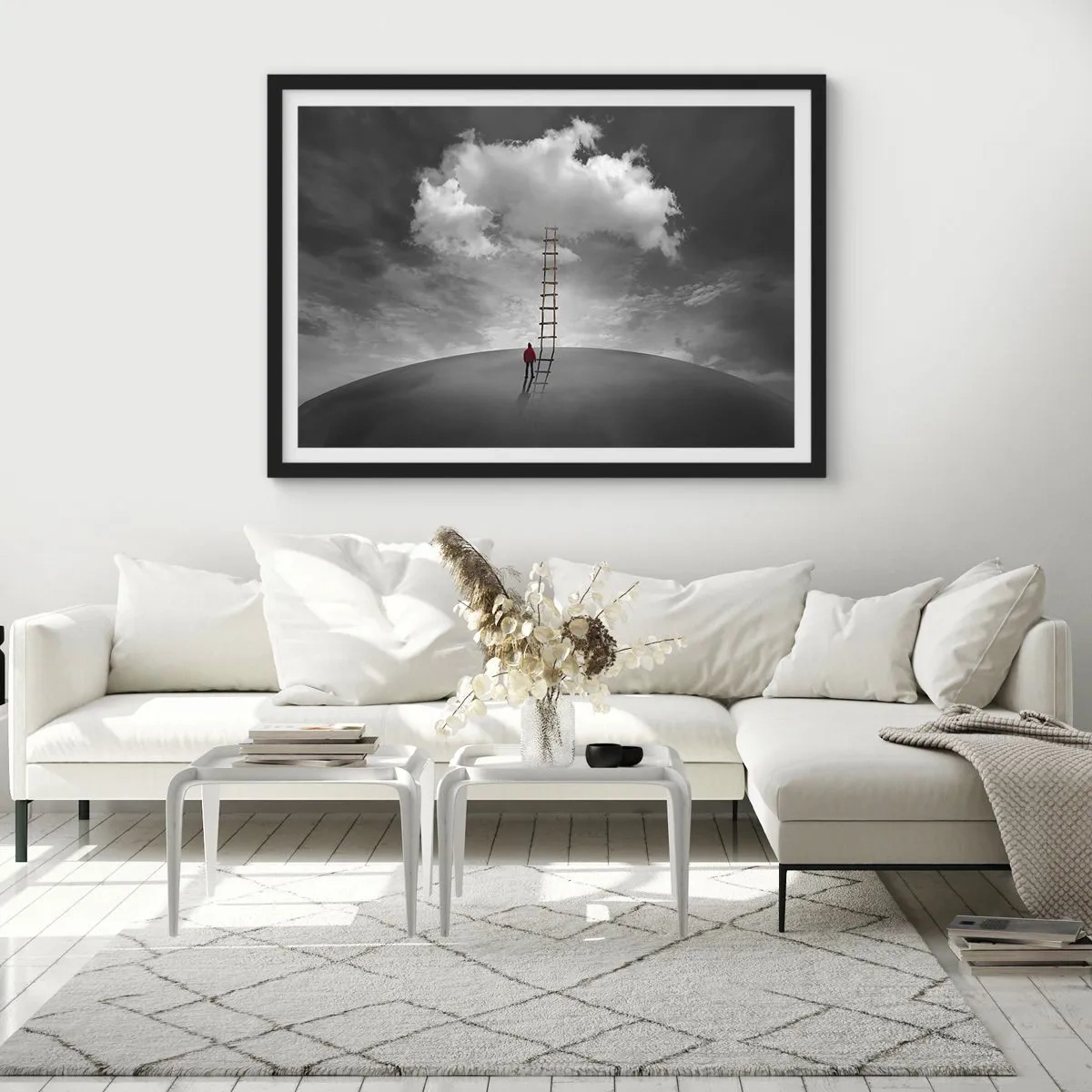 Poster in black frame - Everything Is Poissible - 50x40 cm