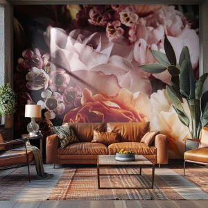 Photo Wallpaper Standard Eco - Wrapped by Beauty - Flowers, Bouquet of flowers, Rose - 400x280 cm