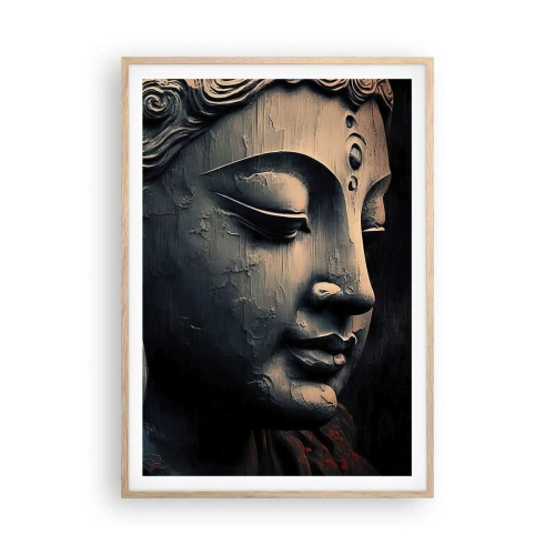 Poster in light oak frame - In Harmony with the World - 70x100 cm