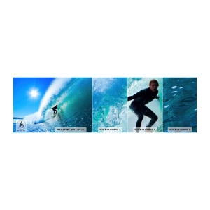 Photo Wallpaper Sample Standard Eco - Across Great Blue - Sport, Surfer, Sea - 100x30 cm