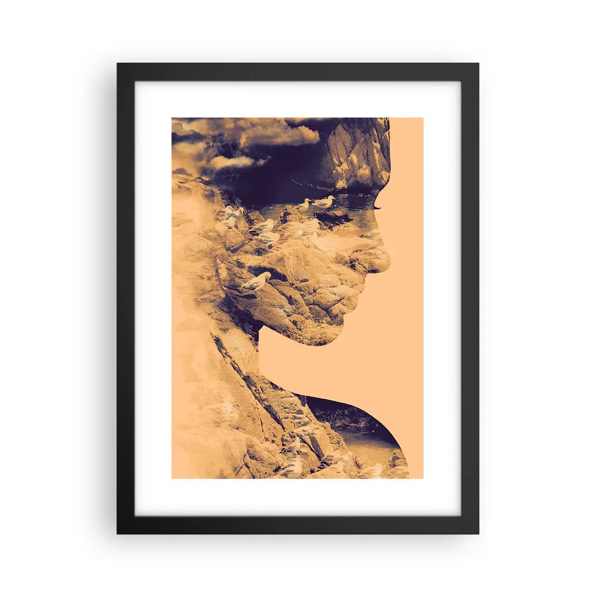 Poster in black frame - Naturally Beautiful - 30x40 cm