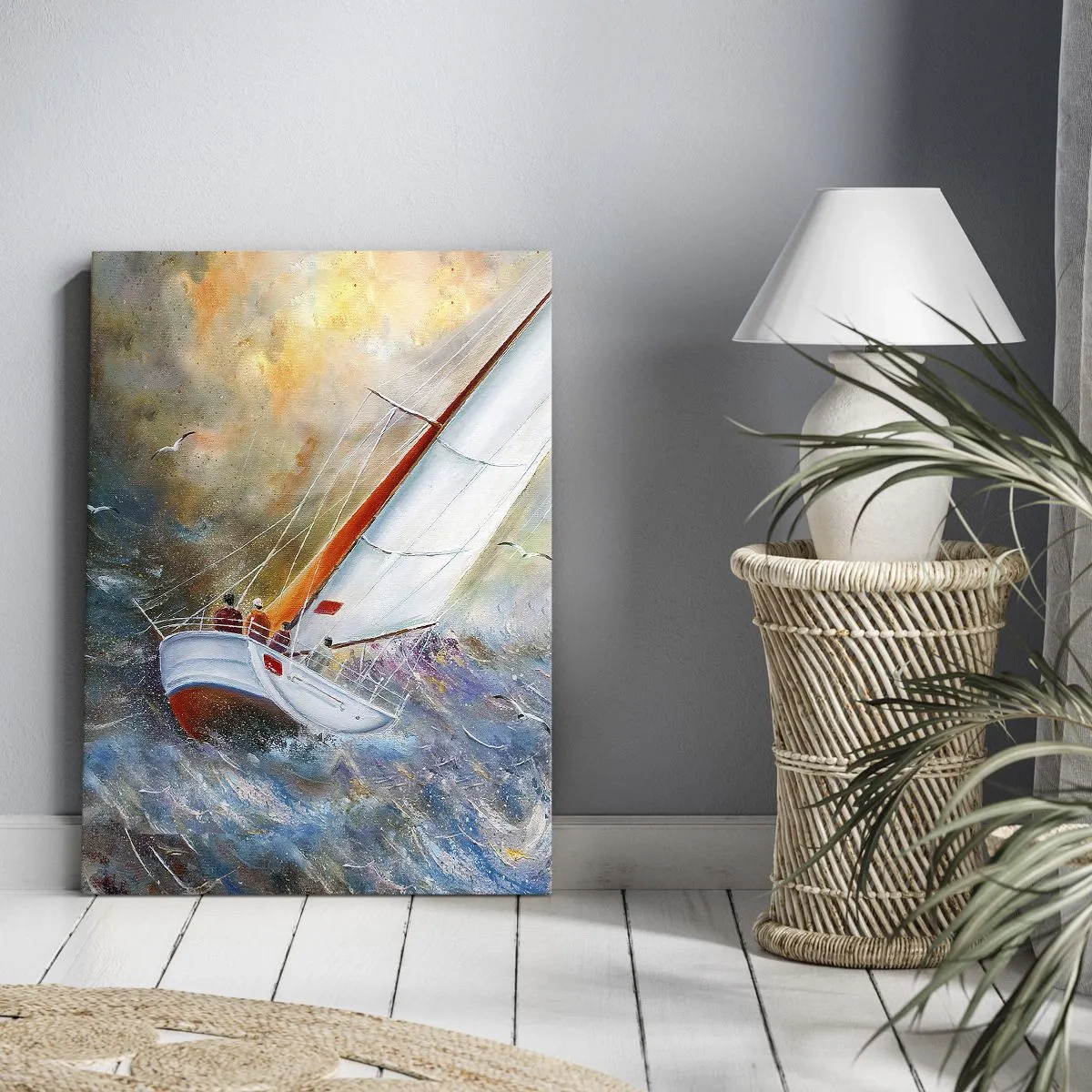 Canvas picture - Running on the Waves - 70x100 cm