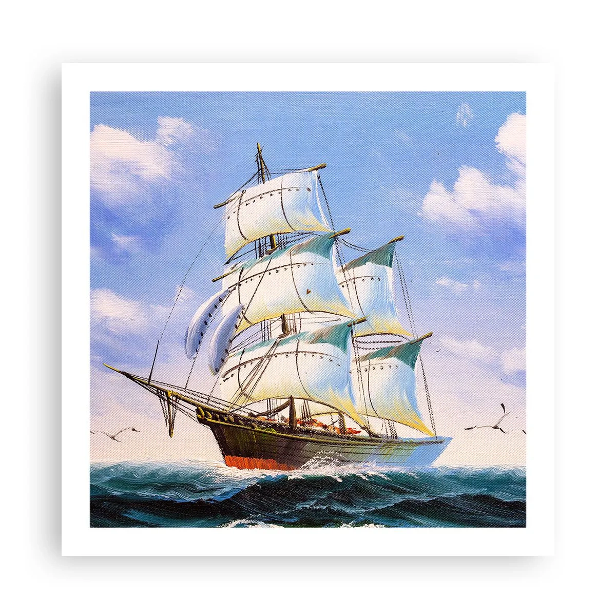 Poster - Proudly with Wind - 60x60 cm