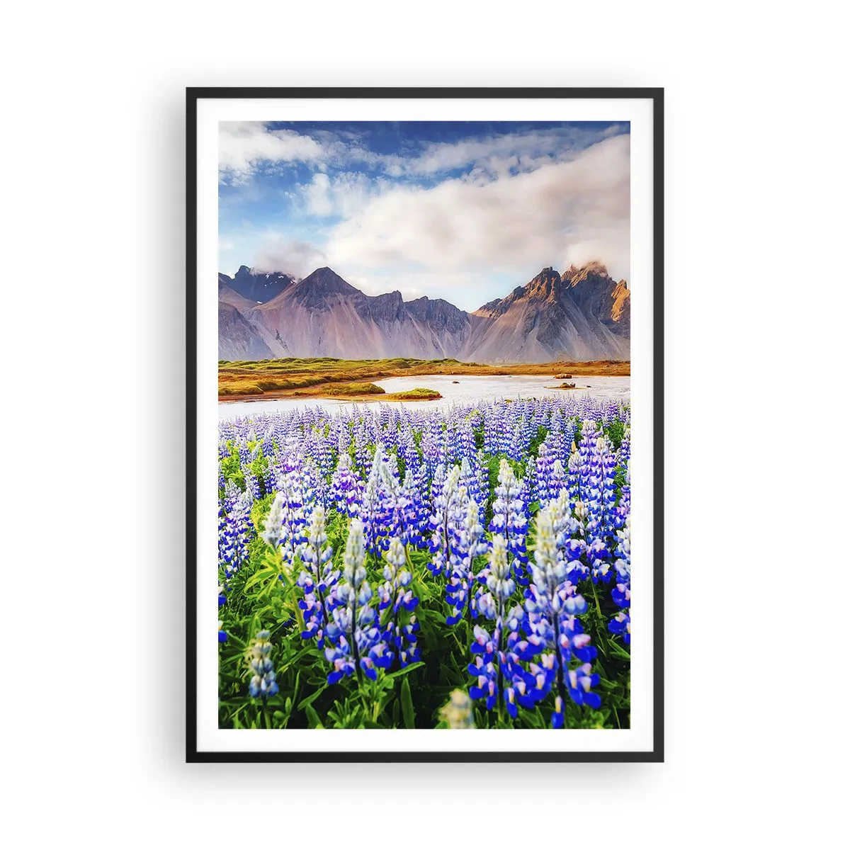 Poster in black frame - Strength and Severity next to Sweetness - 70x100 cm