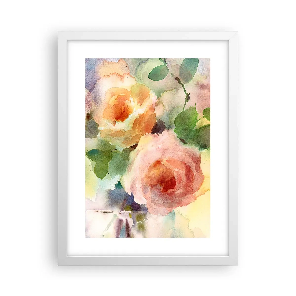 Poster in white frmae - Delicate Like Watercolour - 30x40 cm