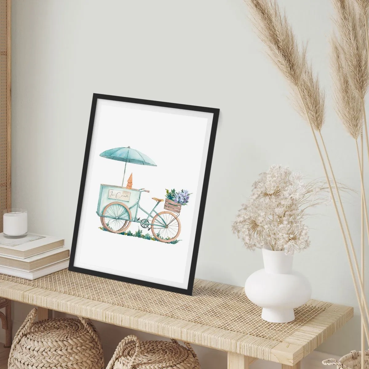 Poster in black frame - Sweet Memory of the Summer - 70x100 cm