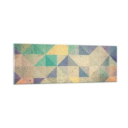 Glass picture - The Republic of Triangles - 90x30 cm
