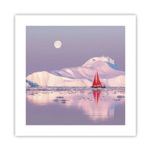 Poster - Heat of the Sail, Cold of the Ice - 40x40 cm
