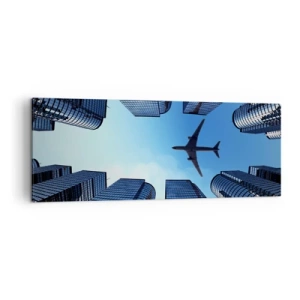 Canvas picture - View from a Glass Gorge - 140x50 cm