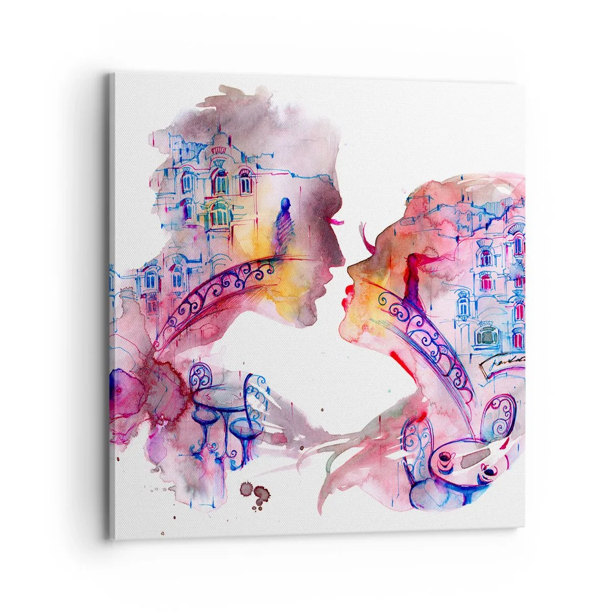 Canvas picture - Secret Bridge Of Sighs - 70x70 cm