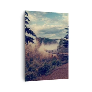 Canvas picture - Above Autumnal Forest - 70x100 cm