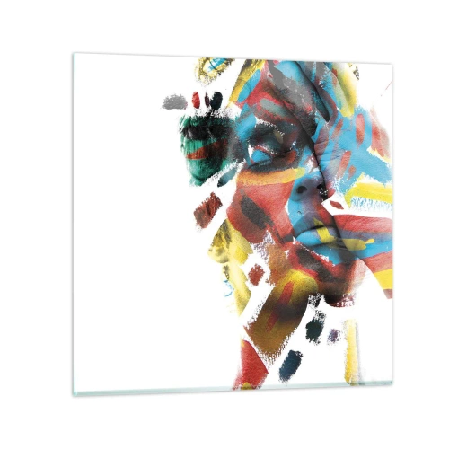 Glass picture - Colourful Personality - 30x30 cm