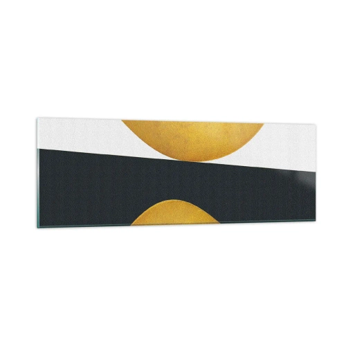 Glass picture - First Of All: Gold - 90x30 cm