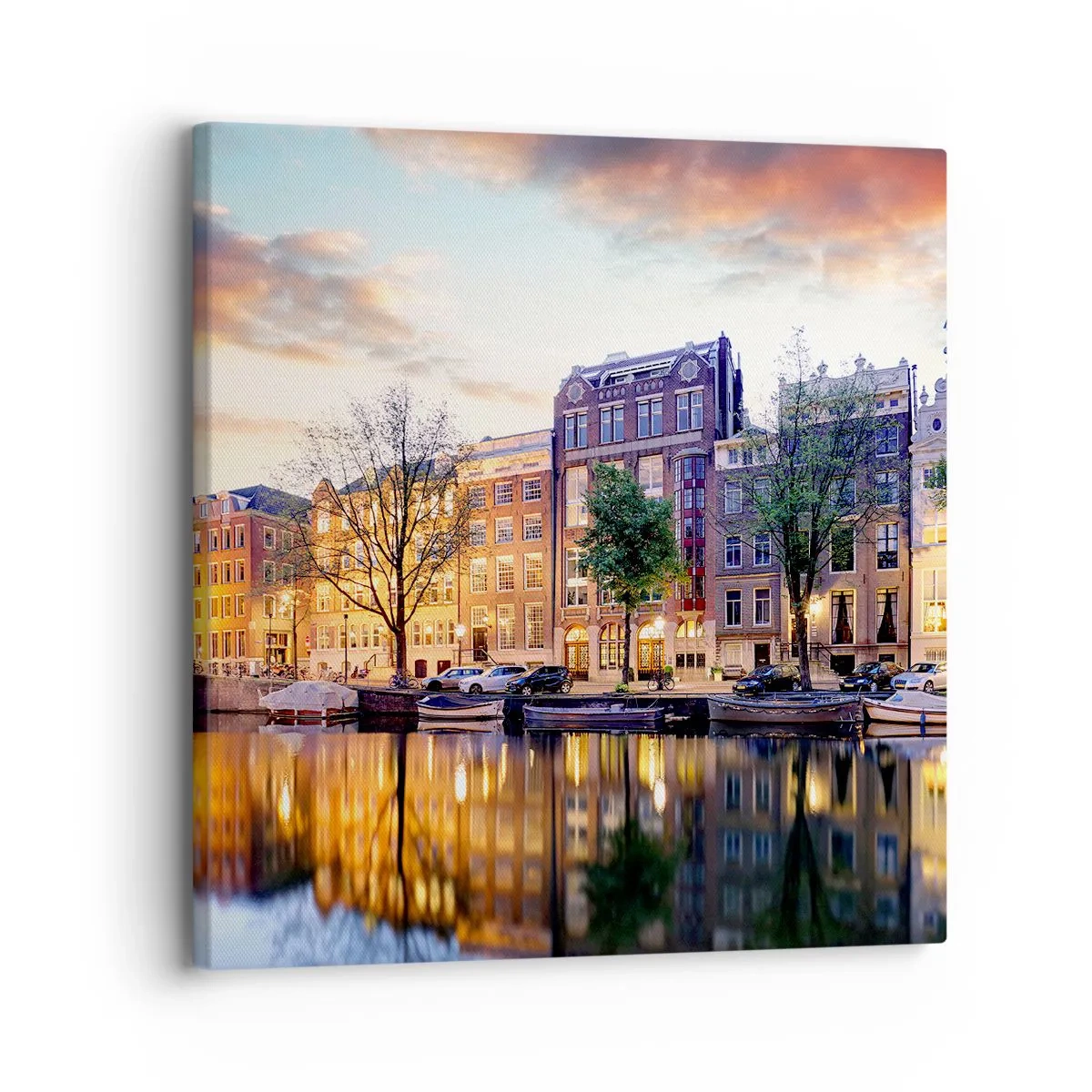 Canvas picture - Reserved and Calm Dutch Beaty - 30x30 cm