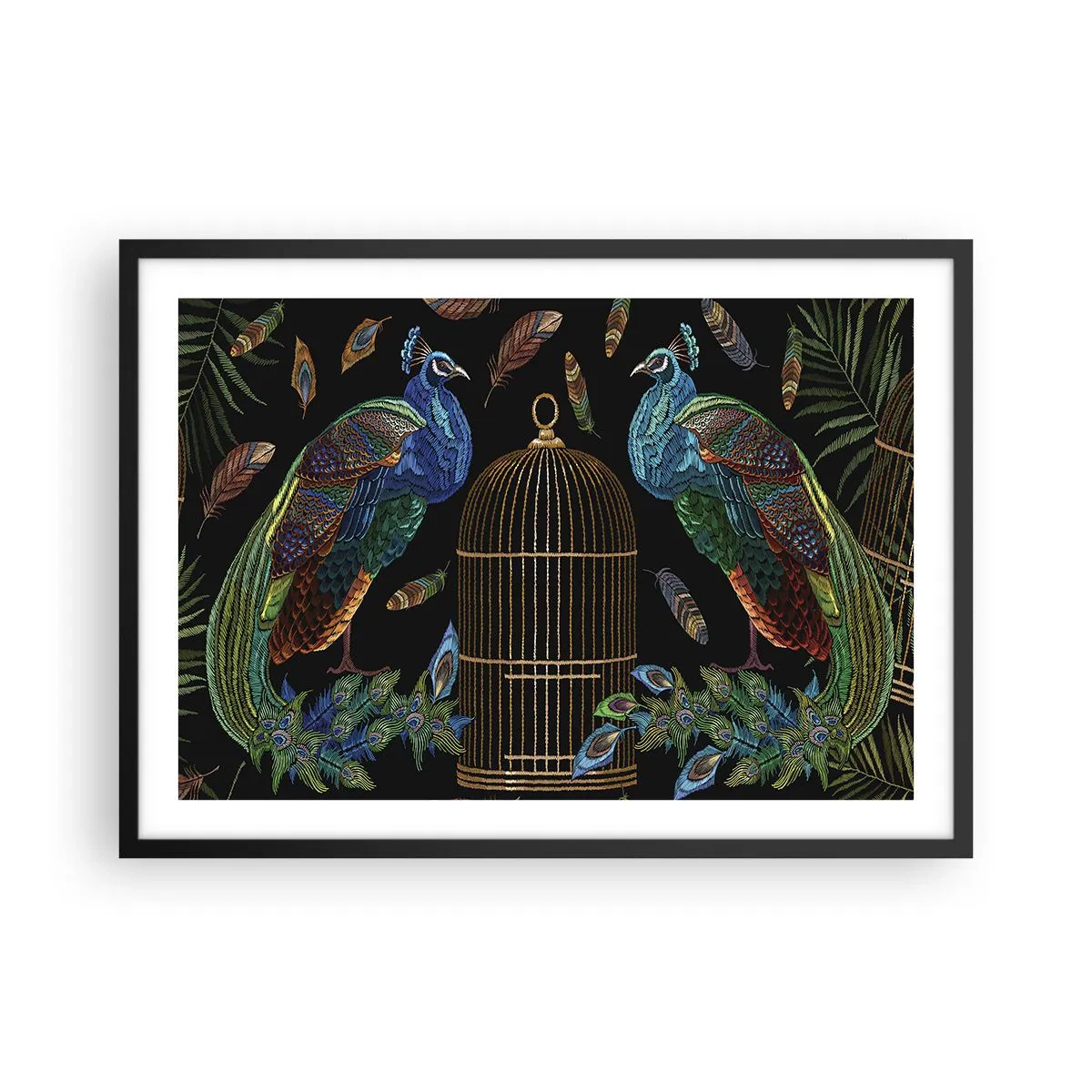 Poster in black frame - In Royal Robes - 70x50 cm