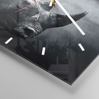 Clock face with lines