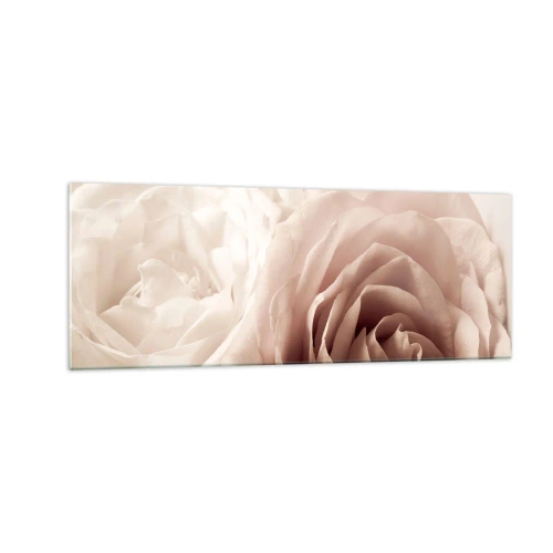 Glass picture - In the Heart of a Rose - 140x50 cm