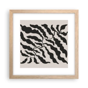 Poster in light oak frame - Nature of a Square - 30x30 cm