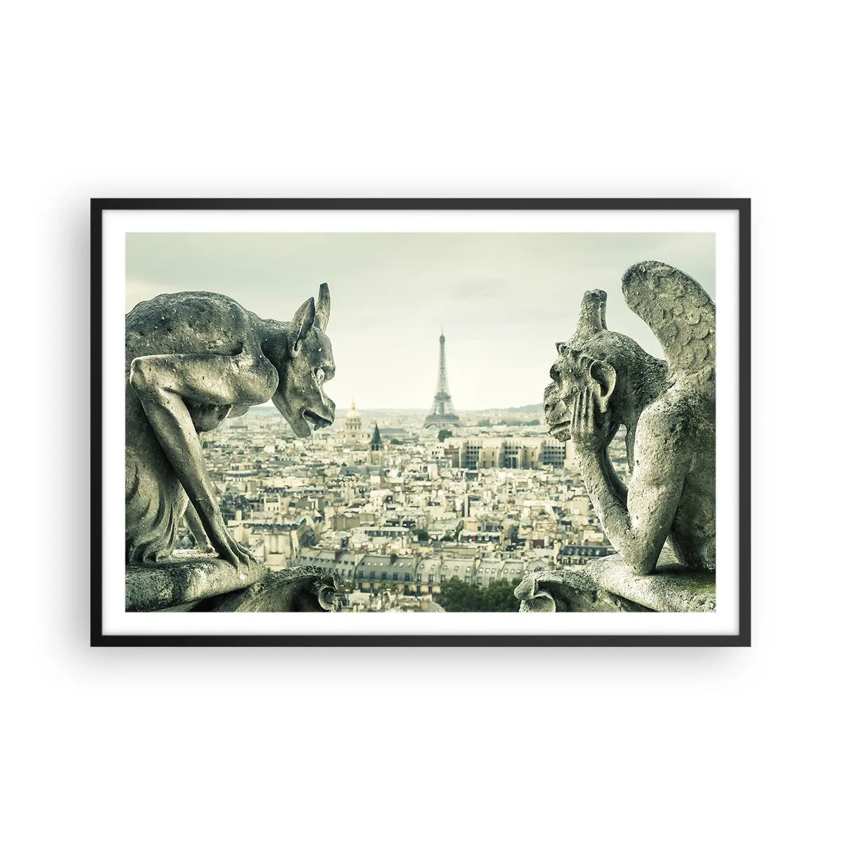 Poster in black frame - Parisian Talks - 91x61 cm